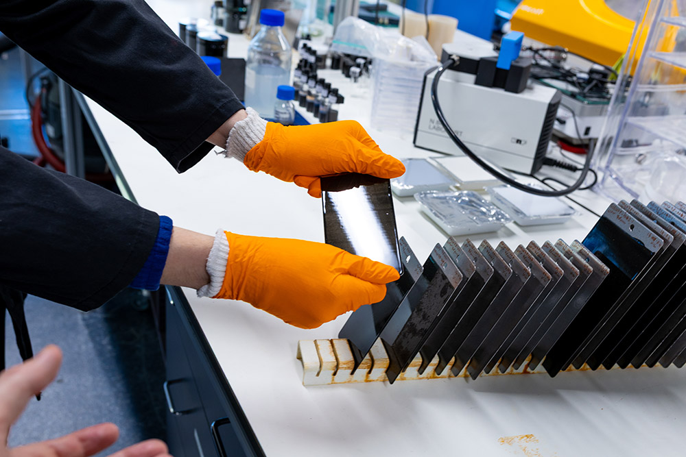 Graphene oxide coating process detail